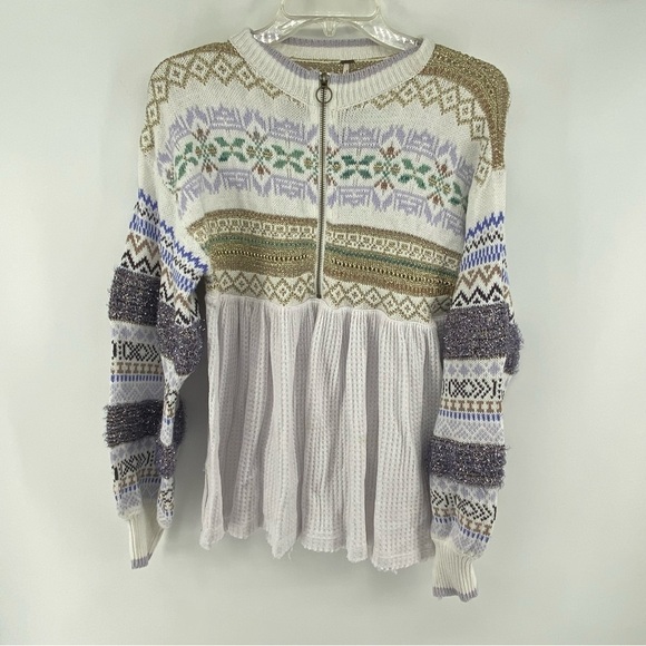 Free People Sz XS Cozy Cottage Sweater - Picture 4 of 10